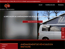 Tablet Screenshot of ouestcaravaning.com